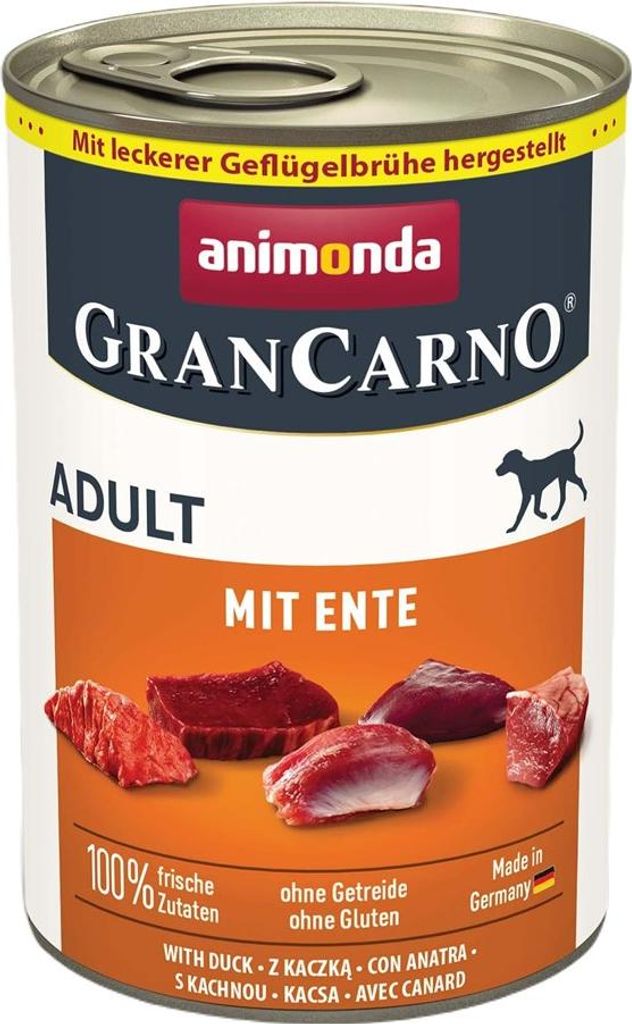 Cibo umido per cani ANIMONDA GranCarno Adult con Anatra - Immagine del prodotto 