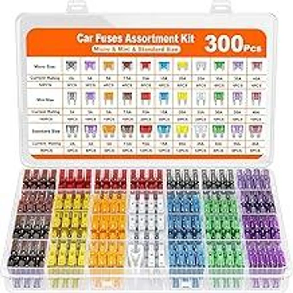 Set 300 Fusibili Auto 2A-40A: Kit Completo Lama Standard, Mini e Micro