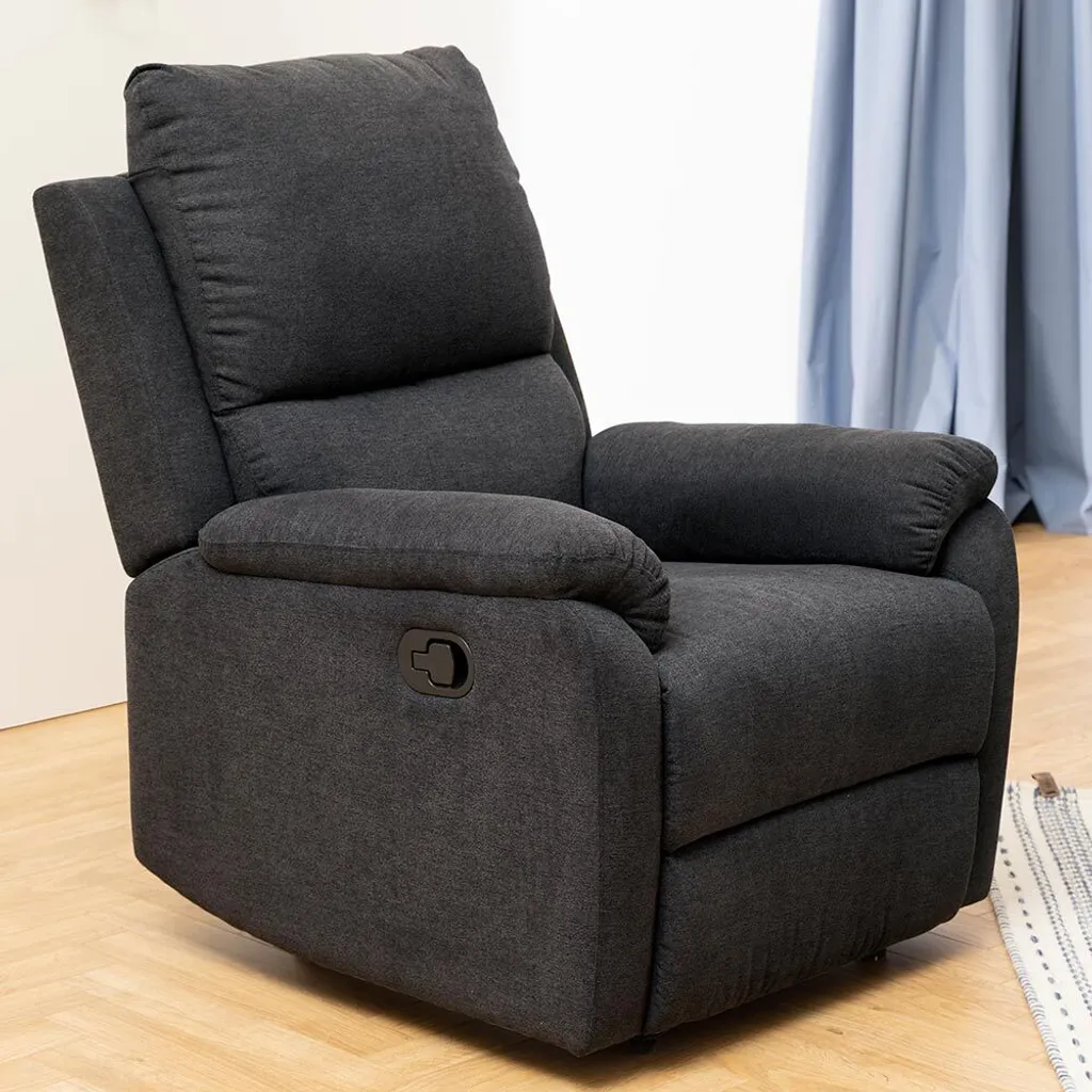 Fauteuil relax Smuk Amelia Grey : Siège Ergonomique Gris et Confortable