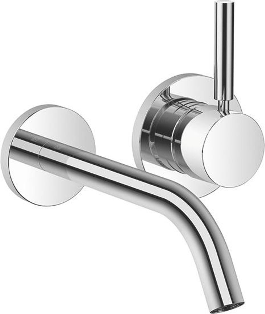 Dornbracht META Waschtisch-Wand-Einhandbatterie ohne Ablaufgarnitur, Ausladung 190mm, luftangereicherter, runder Strahl, 36860660-33