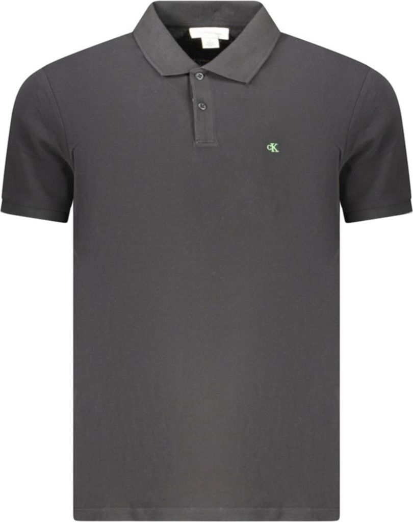 Calvin Klein Jeans Short Sleeve Polo 072403200002 in BLACK color size small