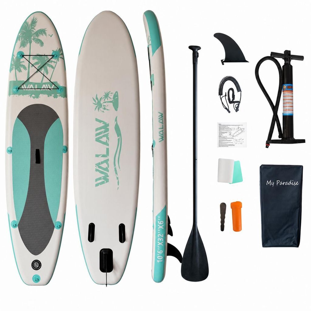 Aufblasbares SUP Board PALM BEACH 320x81x15 cm mit Paddel, Produktbild 