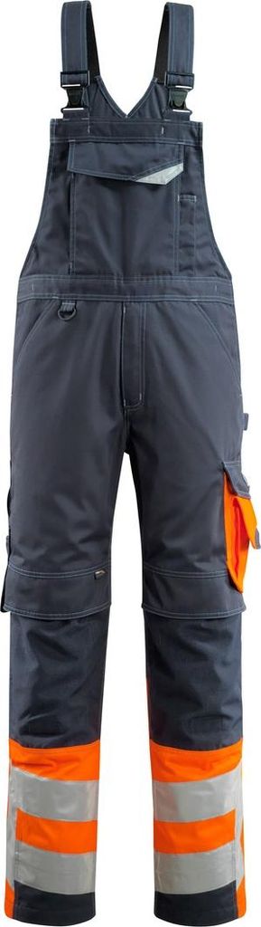 Mascot-15669-860 Sunderland Latzhose Safe Supreme Gr. 82C44 schwarzblau/hi-vis orange