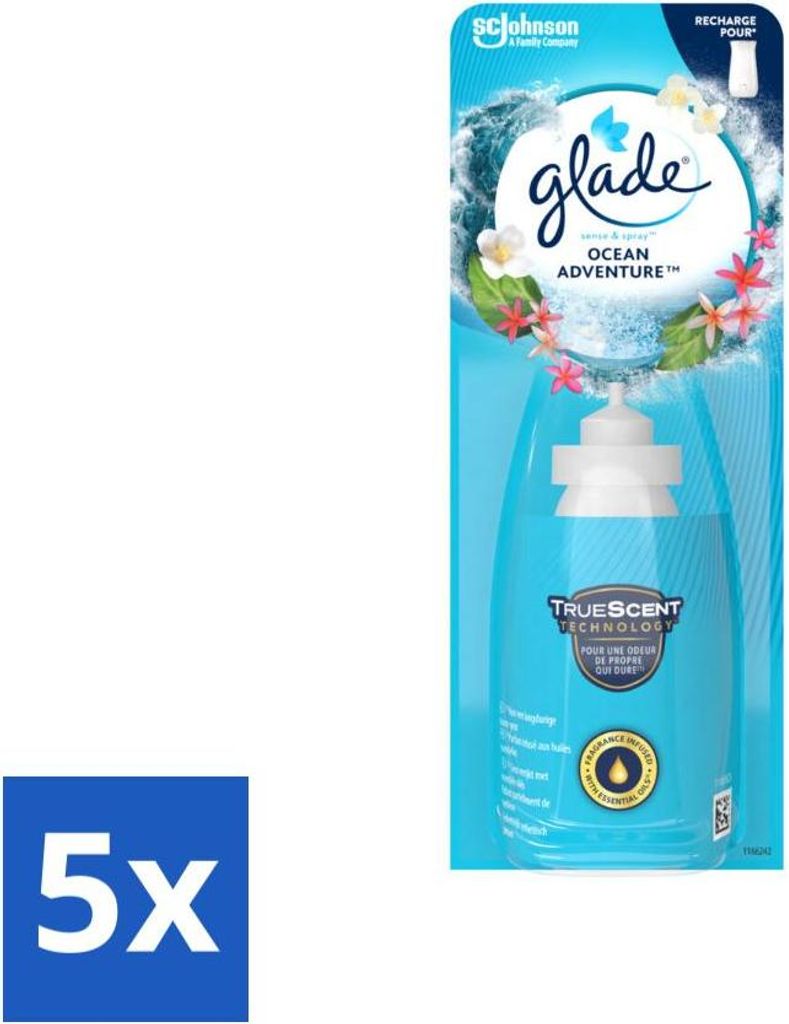 Glade - Sense & Spray - Ocean Adventure - 18 ml - Vorteilspack - 5 Stücke