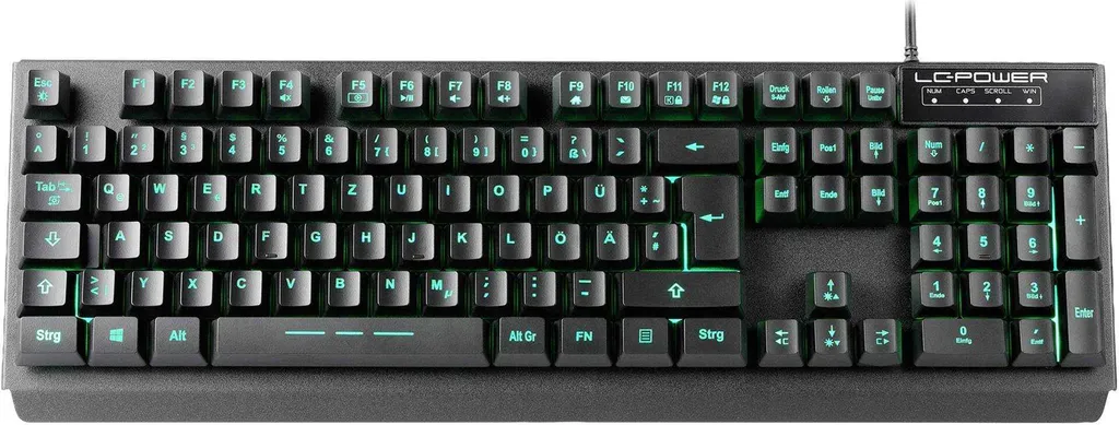 Clavier USB LC Power LC-KEY-4B-LED pour la saisie nocturne bilingue