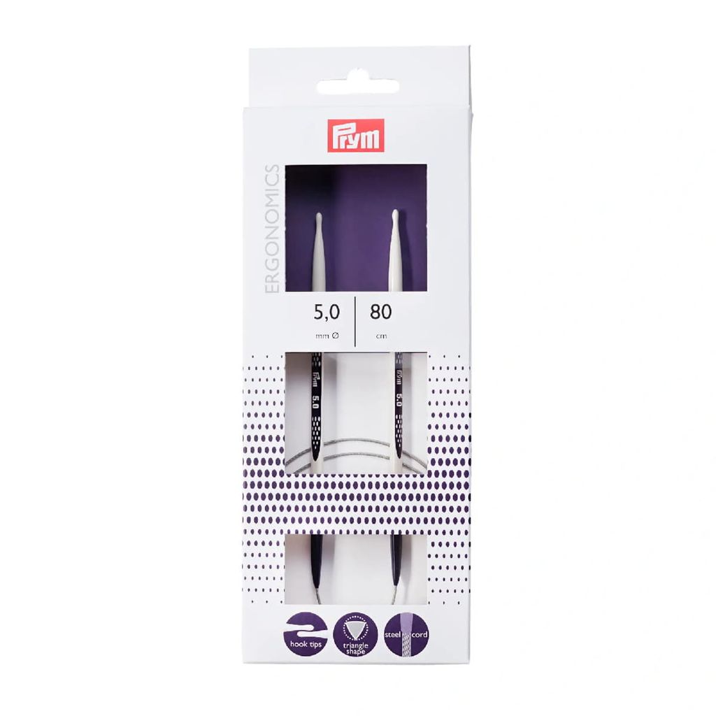 Prym HN ferri circolari Ergonomia 80 cm 5,00 mm Immagine del prodotto 