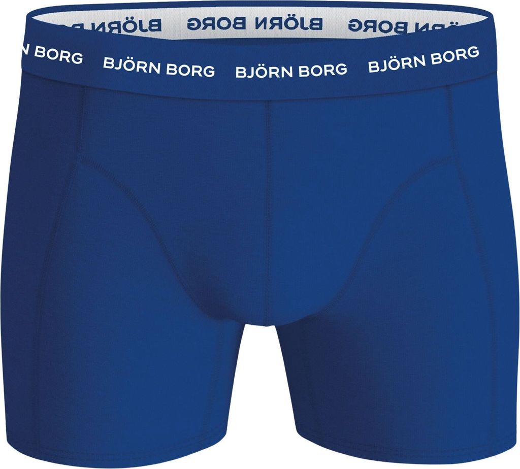 Björn Borg - Herren - Boxershorts Aus Baumwoll-Stretch, 5er-Pack - Blau/Bunt/Schwarz - Gr. S