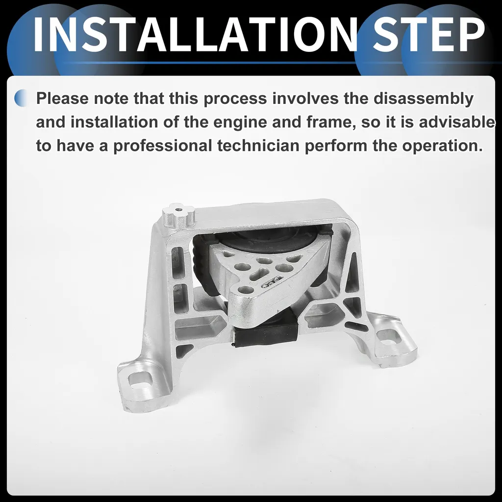 Support Moteur Argenté Mazda 3 (2008-2014) - Fixation Renforcée 1pc - 4