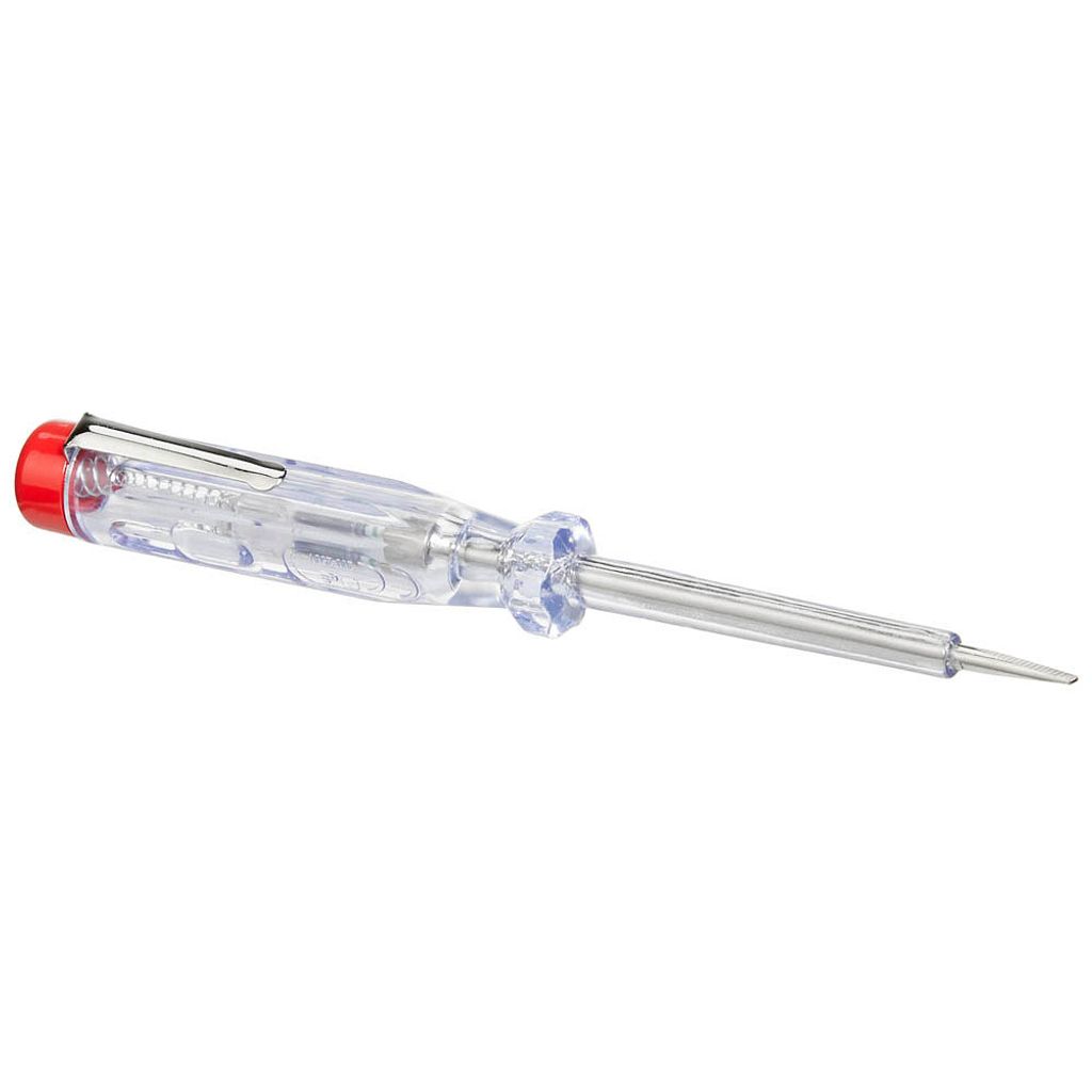 A clear product shot of a voltage tester on a white background.
