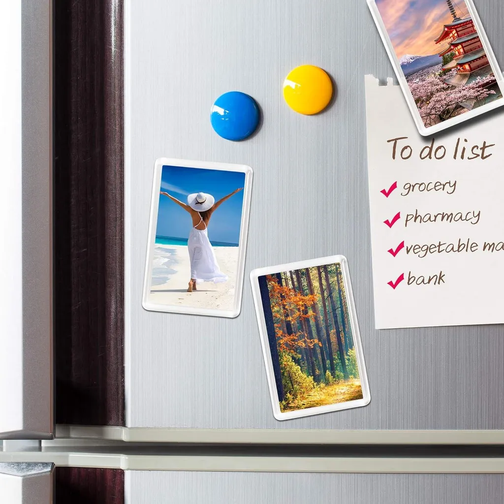 50 Photos Magnétiques Personnalisables 7x4.5cm - Lot de Magnets Frigo - 2