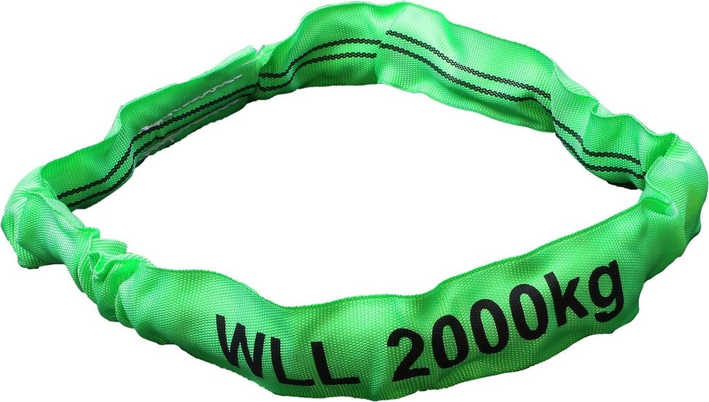 Rundschlinge grün, Tragkraft 2000 kg, 6,0 m