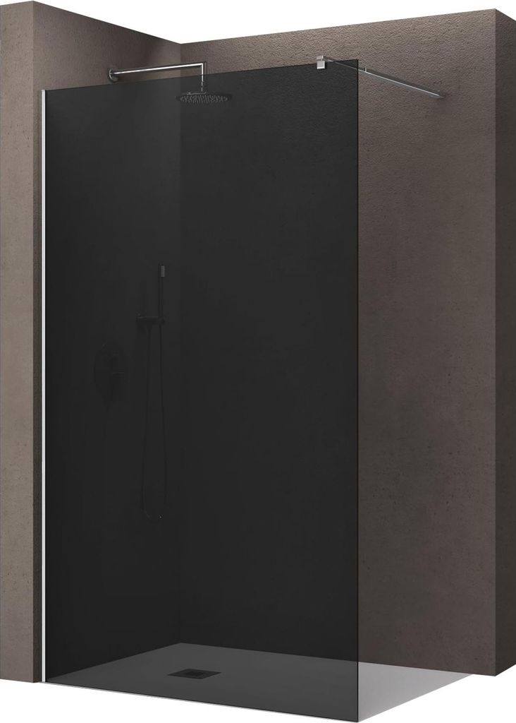 doporro Box Doccia Walk-In 100x200 cm, Parete Doccia Fissa Immagine del prodotto 