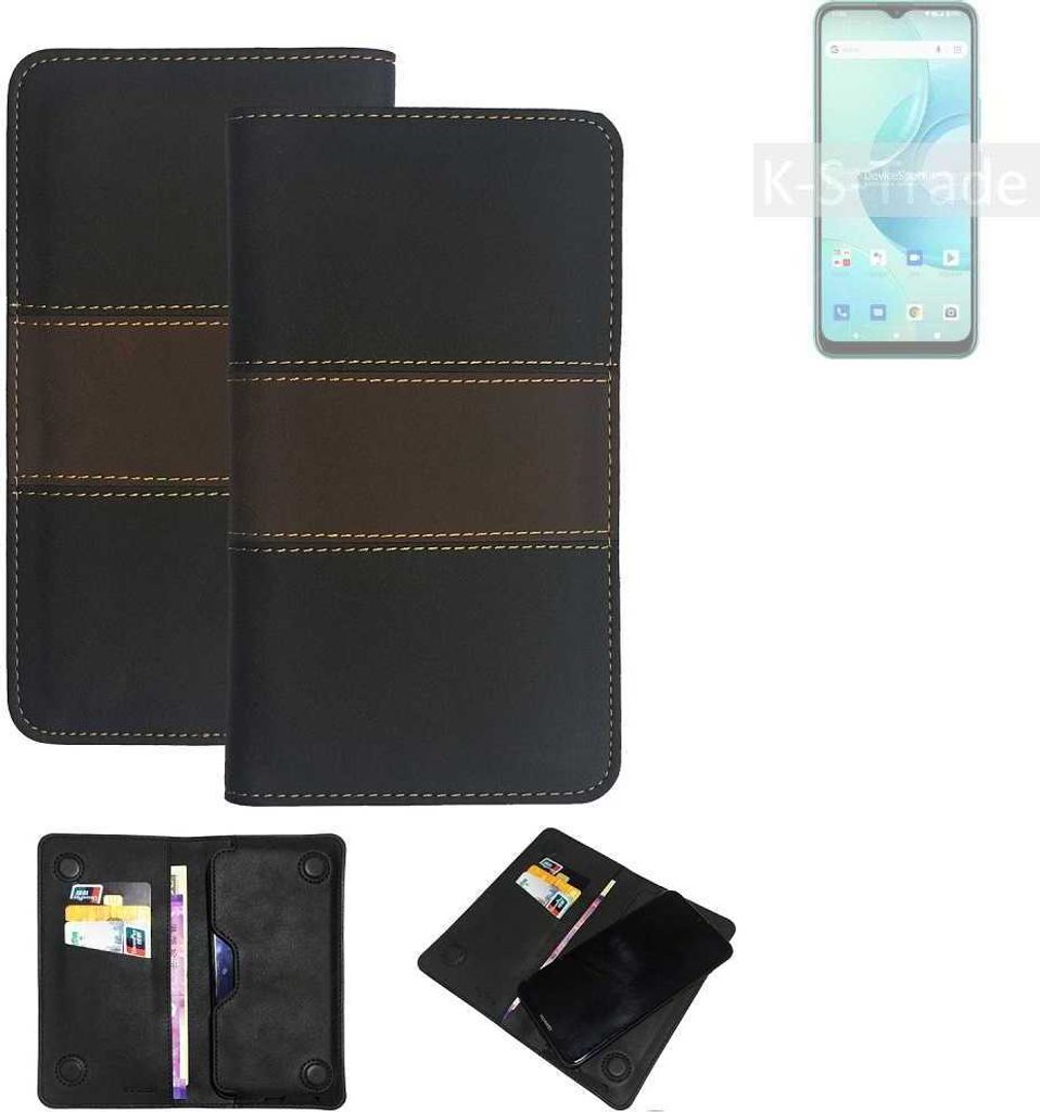 K-S-Trade Hülle Handyhülle kompatibel mit Wiko T10 Schutzhülle Walletcase Bookstyle Tasche Schutz Case Handytasche Wallet Cover Kunstleder Snapcase