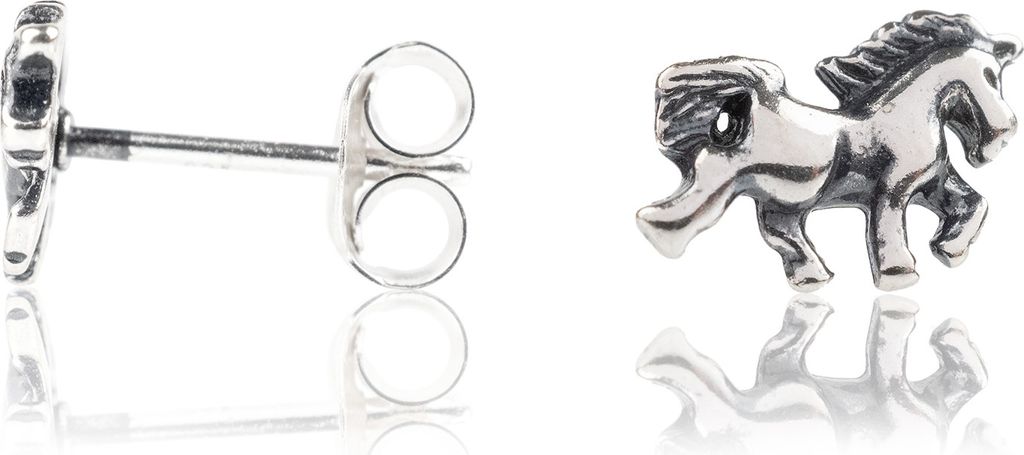 Ohrstecker 925 Sterling Silber mit Einhorn