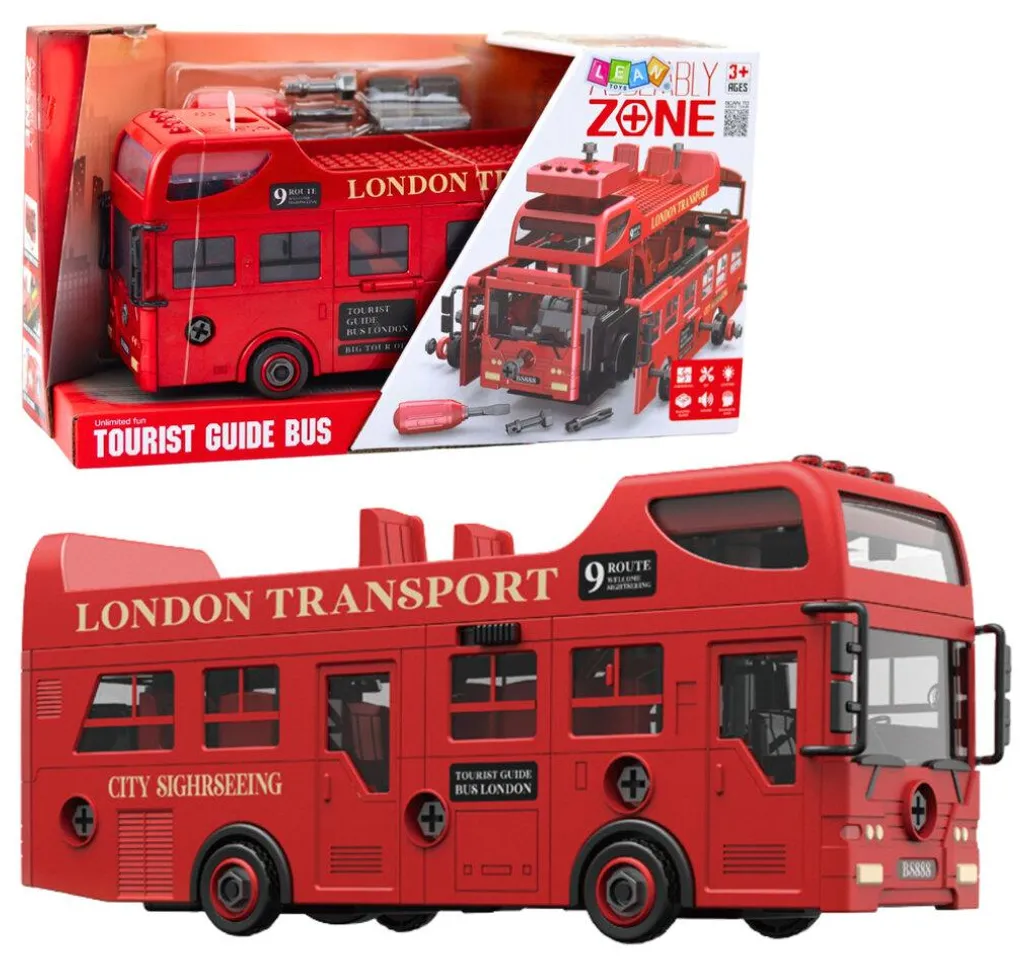 Bus Londres à impériale résistant : le jouet sonore qui dure longtemps