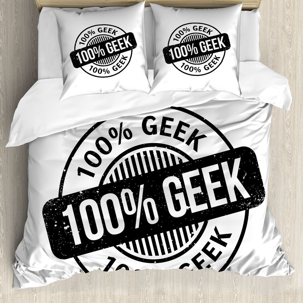 ABAKUHAUS Geeky Bettbezug Set für Einzelbetten, Voll Hundert Prozent Aussenseiter, Milbensicher Allergiker geeignet mit Kissenbezug, 155 cm x 220 ...