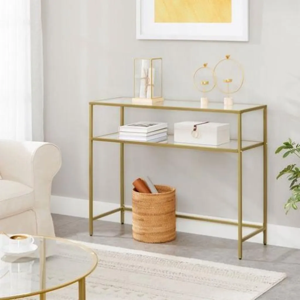 Aménager une petite entrée avec cette table console étroite et chic