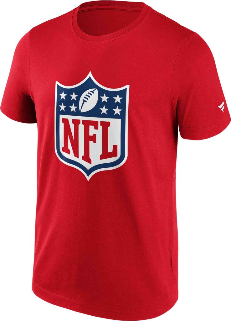 Fanatics - NFL Shield Primary Logo Graphic T-Shirt : Rot L Farbe: Rot Größe: L