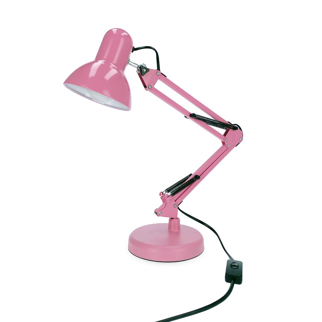 PIXI Rosa E27 Schreibtischlampe Sockel und Clip-Set EDO777366 EDO Solutions