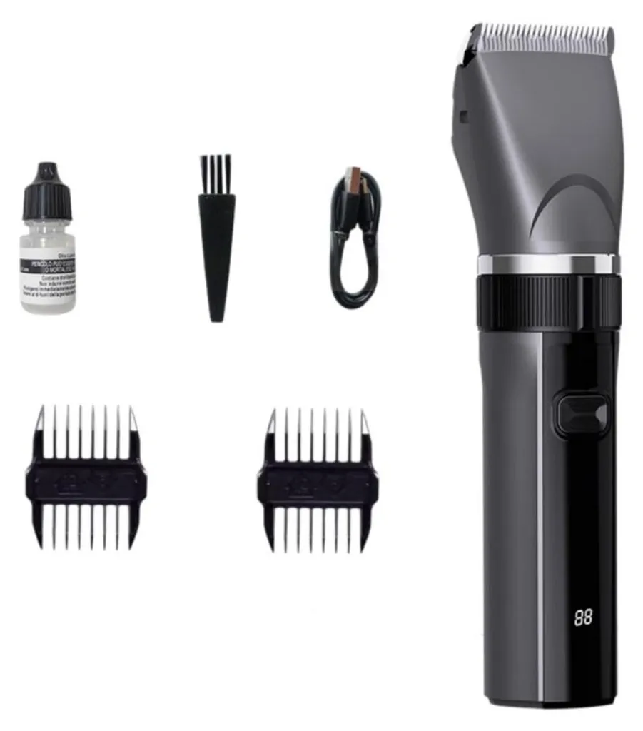 Tondeuse Animaux sans Fil INF 2000mAh - Lames Céramique et Acier Grise
