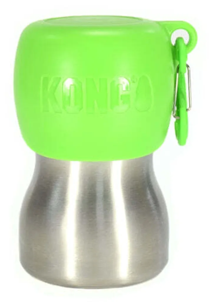 Kong H2O Borraccia Cane Verde Inox: Idratati in Trekking e Viaggio