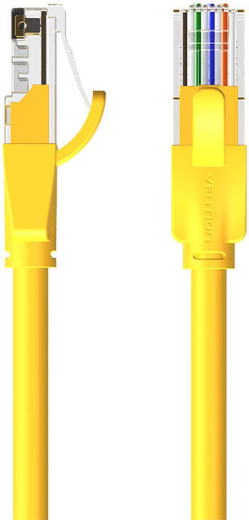 Vention Netzwerkkabel UTP CAT6 RJ45 Ethernet 1000Mbps in Gelb RJ45 auf RJ45 1m