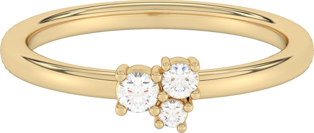 Diam Addict Ring 585/- Gold gelb 054 (17,2) Diamant weiß 319370027-1