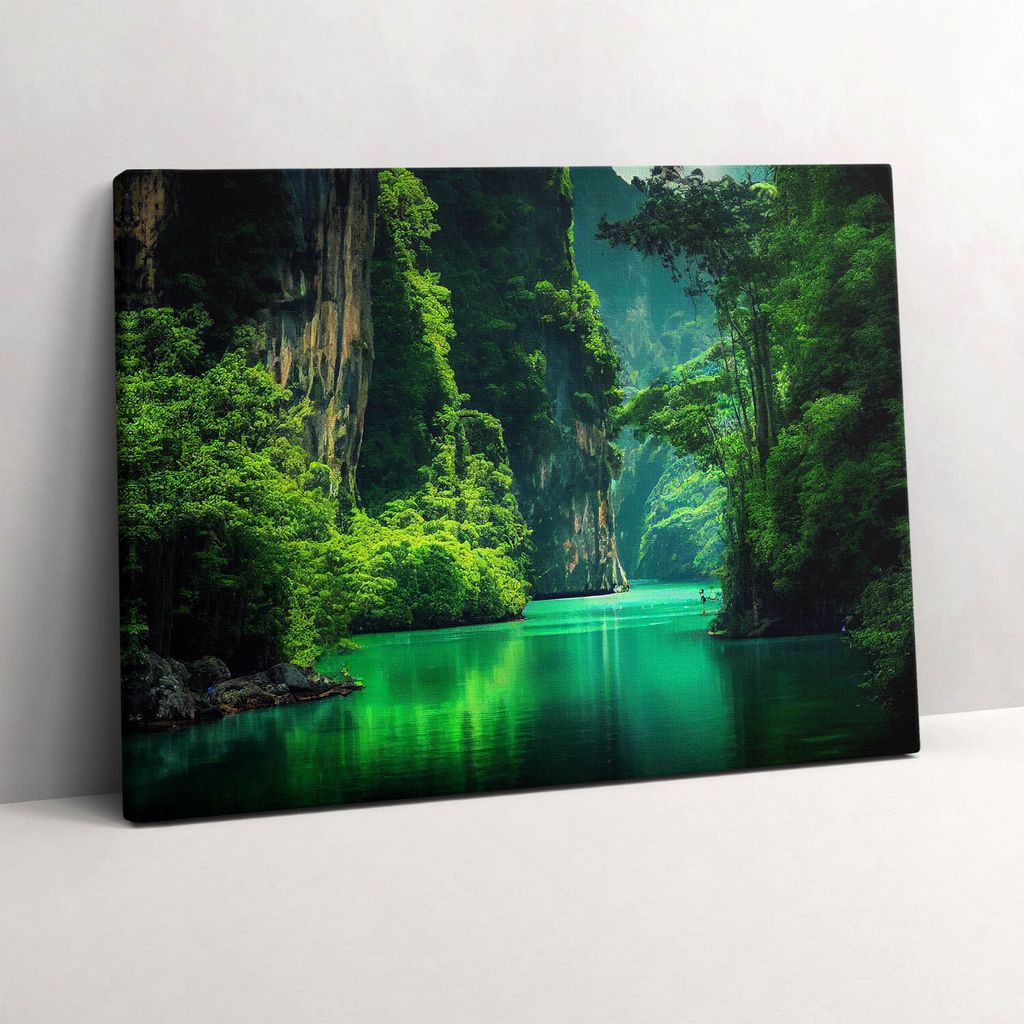 Reisen in Thailand – Leinwandbild Wandbild – 80x60 cm – Leinwandbilder – Wandbilder – Schlafzimmer – Flur