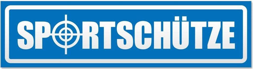 Kiwistar Sportschütze invertiert Magnetschild Schild magnetisch - 45cm Blau - Magnetfolie für Auto PKW Kfz