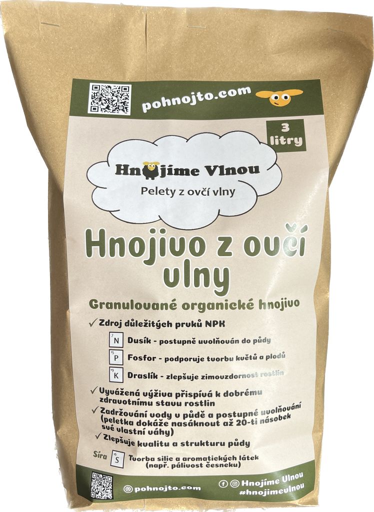 Hnojivo z ovčí vlny- granulované organické univerzální Obrázek produktu 