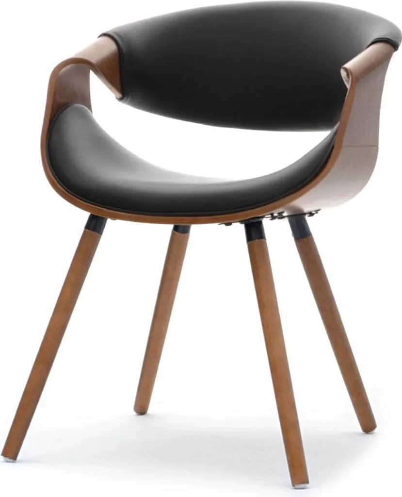 Sedia SAROLTA Minimal Design Noce/Nero 1 | Estetica e Funzione