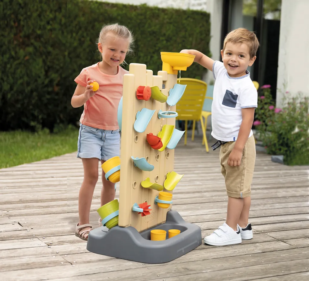 Mur d'activités Smoby traité anti-UV avec circuit d'eau modulable - 11