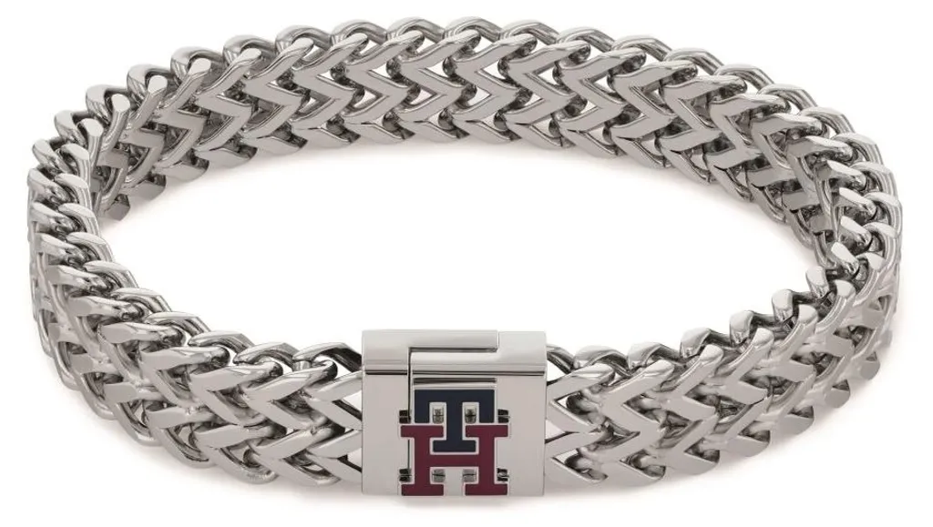 Bijou pour homme Tommy Hilfiger 2790462 : bracelet en cuir tressé noir