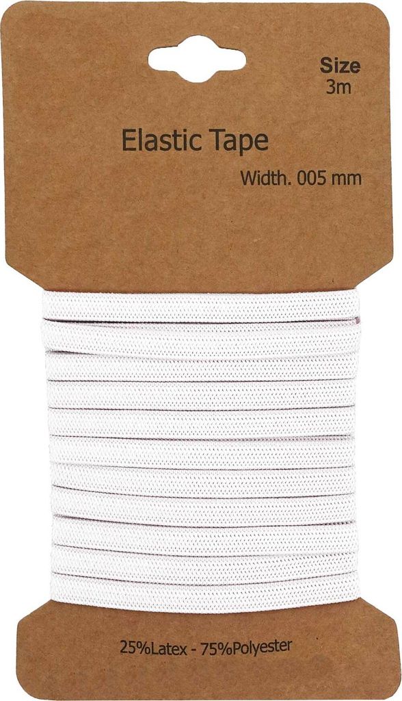 Gummiband 3m x 5mm Gummilitze Gummi elastisches Band Produktbild 
