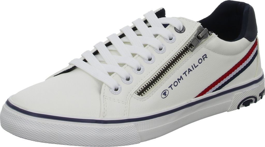 Tom Tailor Herrenschuhe sportlicher Schnürer Weiß Freizeit, Schuhgröße:41 EU