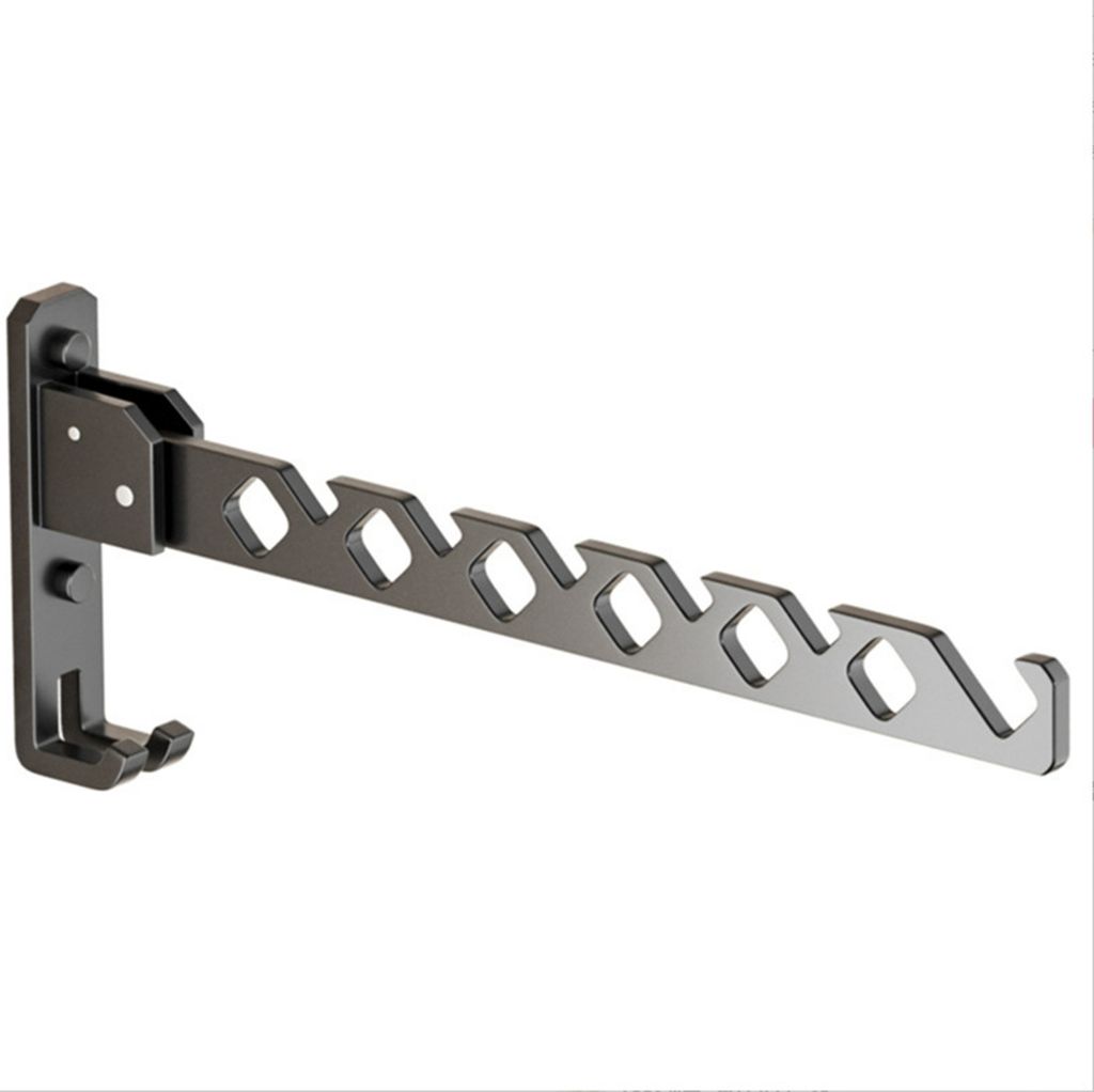 Faltbarer Kleiderbügelständer zur Wandmontage, kein Bohren, winddicht, rutschfest, modern, strapazierfähig, für den Innenbereich, Badezimmer, K...