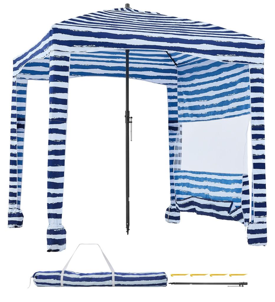 SucceBuy, tenda da spiaggia con pareti laterali, 183 x 183 Immagine del prodotto 