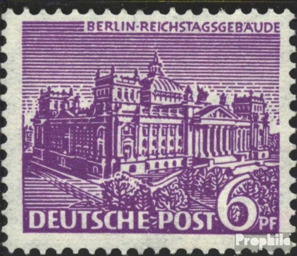 Briefmarken Berlin (West) 1949 Mi 45 gestempelt Berliner Bauten