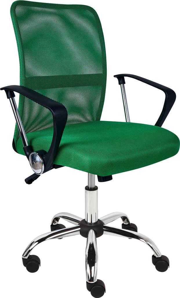 BELIANI Bürostuhl Grün aus Stoff Höhenverstellbar Drehbar Wipp Funktion Modernes Design Schreibtischstuhl Drehstuhl für Home Office Büro