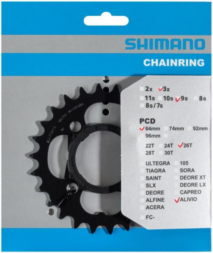 SHIMANO Kettenblatt ACERA FC-T4010 26 Zähne mit Produktbild 