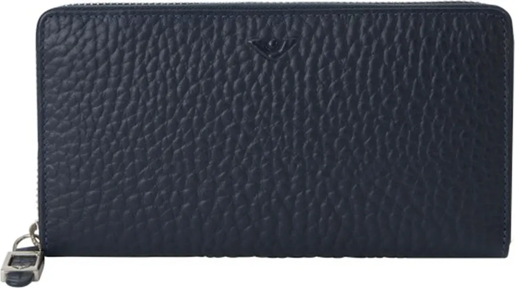VOi Hirsch Amy Wallet bleu marine - Petit porte-monnaie en cuir fin