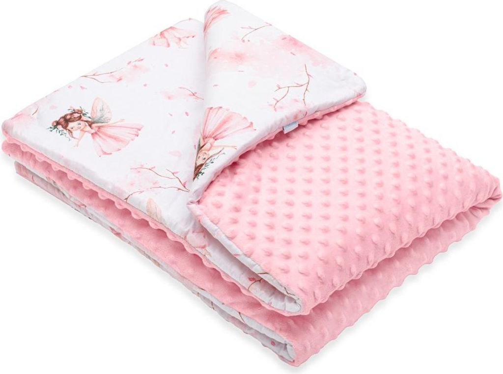 Baby-Decke aus Minky mit Füllung New Baby Fairies 80x100 cm Produktbild 