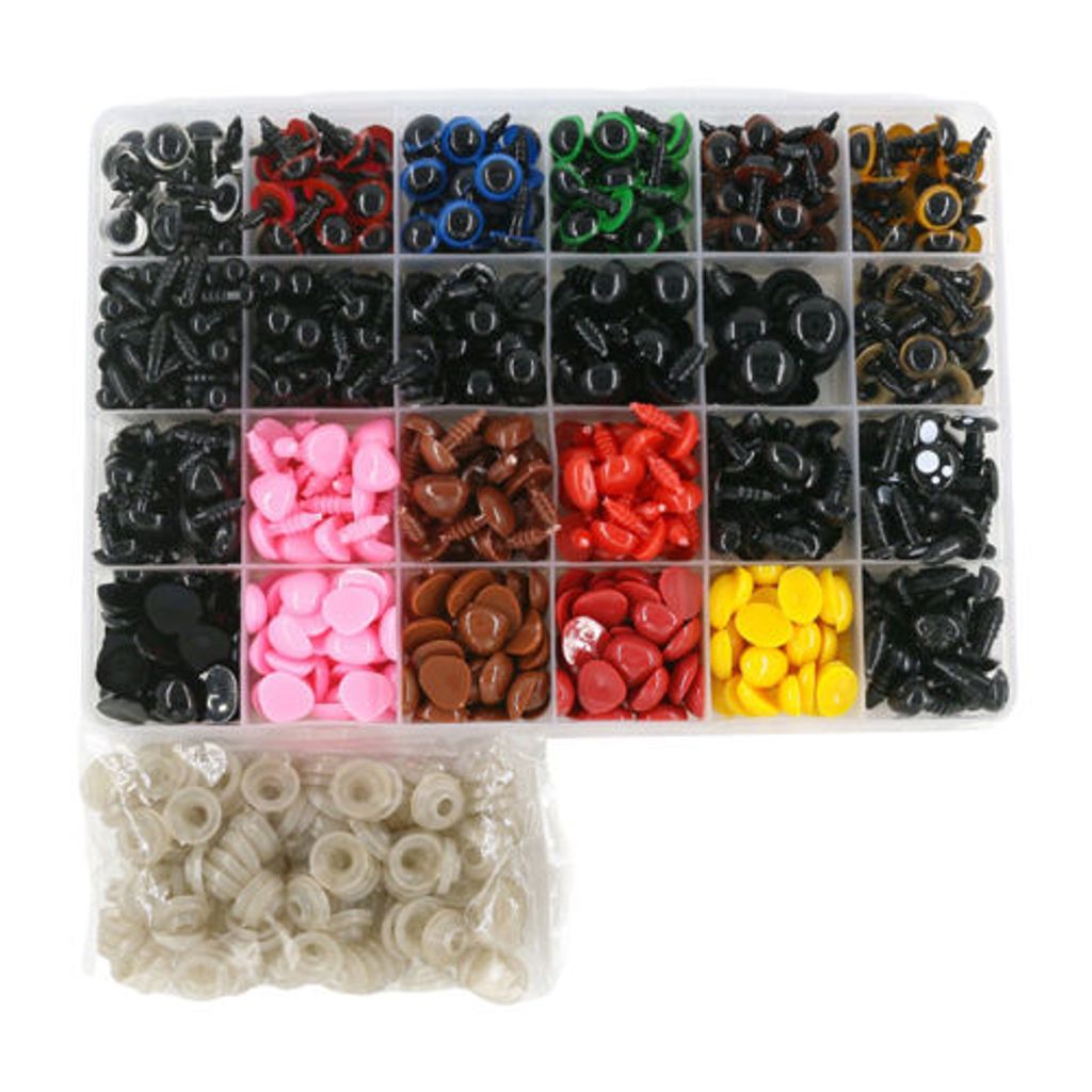 100 Kunststoff Spielzeug Sicherheitsaugen für Puppe Teddybär Handwerk DIY 
