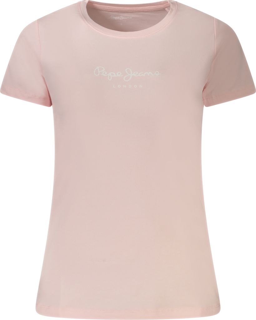 Damen Kurzarm T-Shirt Rosa – Nachhaltige Baumwolle, Trendiger Print