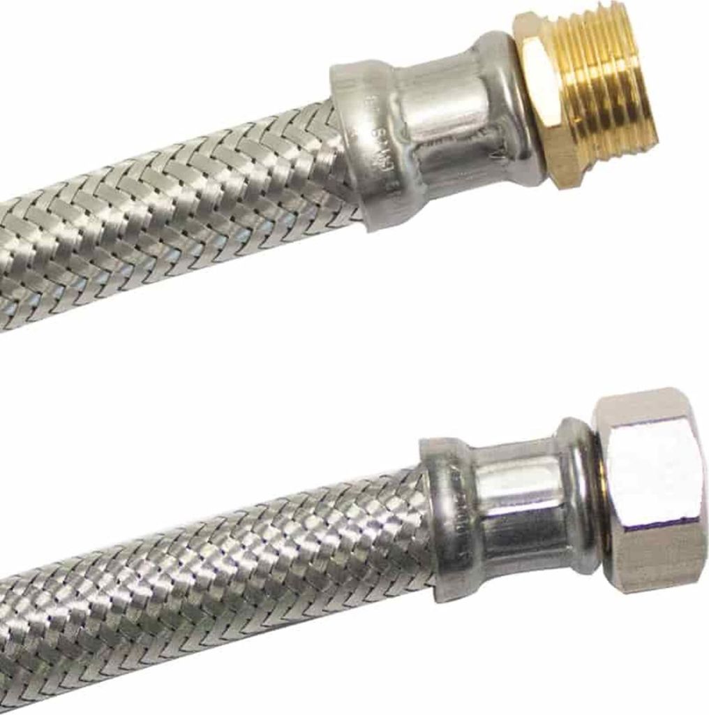 Panzerschlauch 1/2 Zoll, Edelstahl, Flexschlauch DVGW, Produktbild 