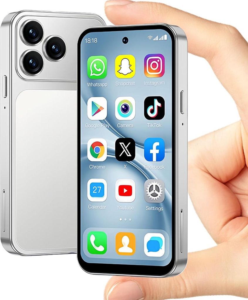 Viqee Mini Smartphone A19PRO - 64GB ROM, 3GB RAM, Dual SIM, Produktbild 