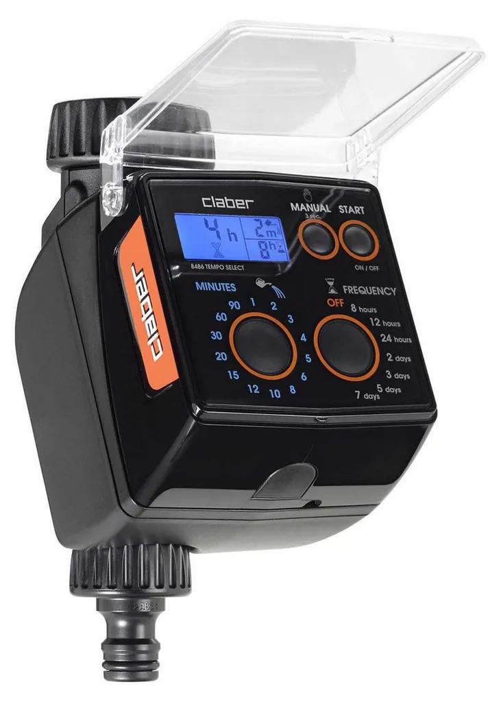 Programmateur d'arrosage Claber 8486 Tempo Select à une voie mono