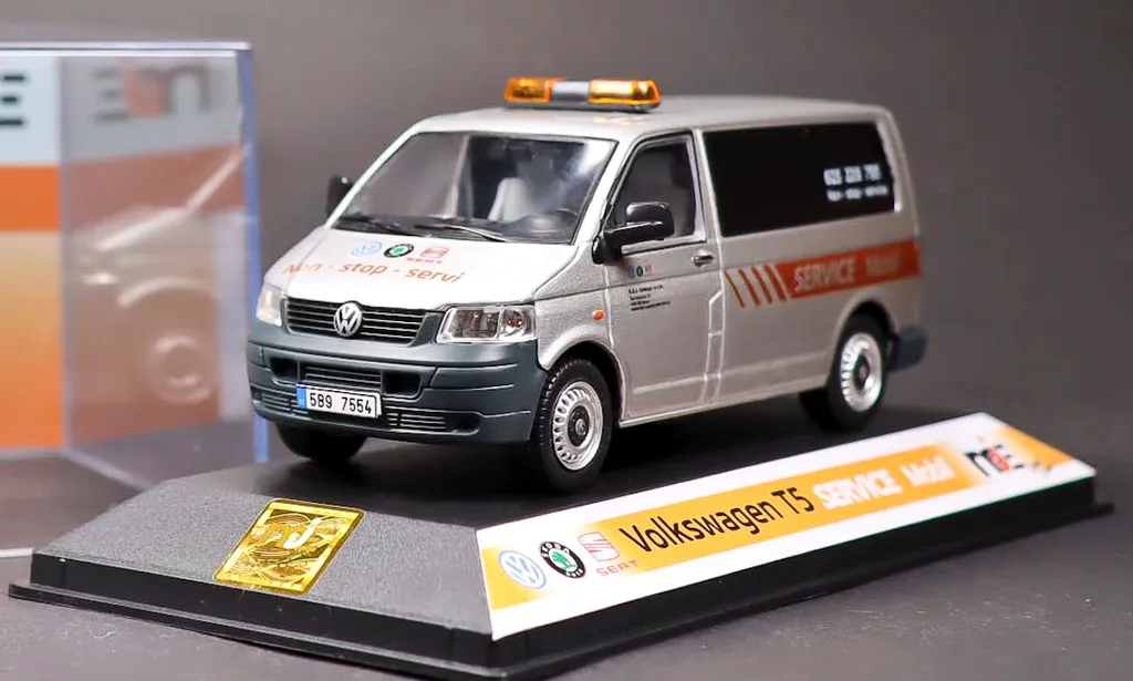 Volkswagen T5 Service Mobil MJ 1:43 - Miniature de Collection en Métal