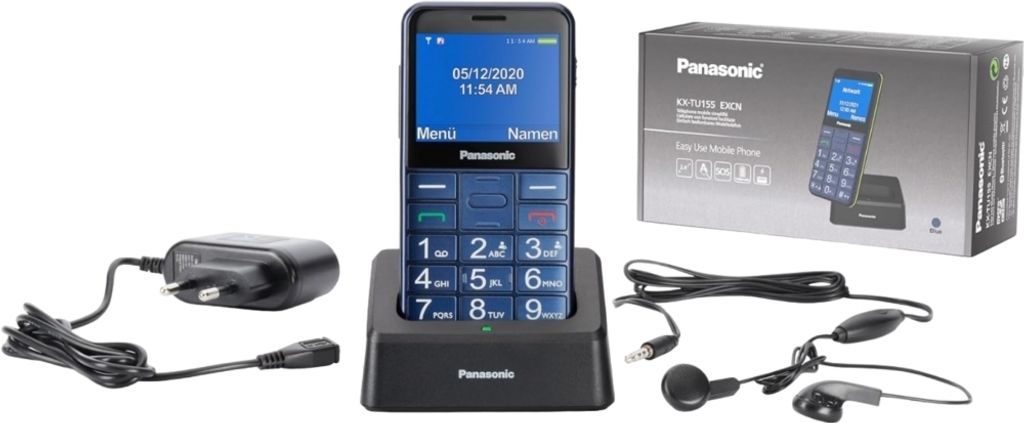 PANASONIC KX-TU155 Mobiltelefon Dual Band Capacité 32 GB Produktbild 