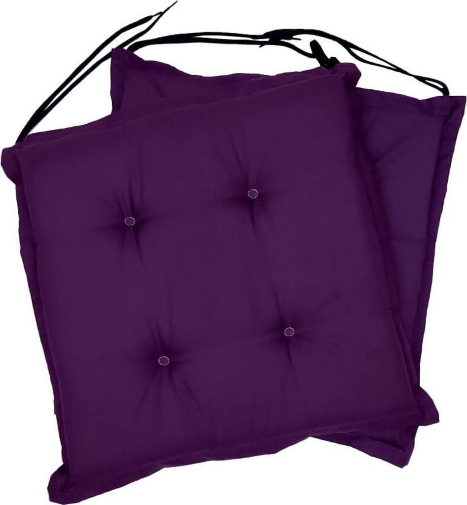 Set 2 cuscini per sedie 40x40x3 cm sedute comode Immagine del prodotto 